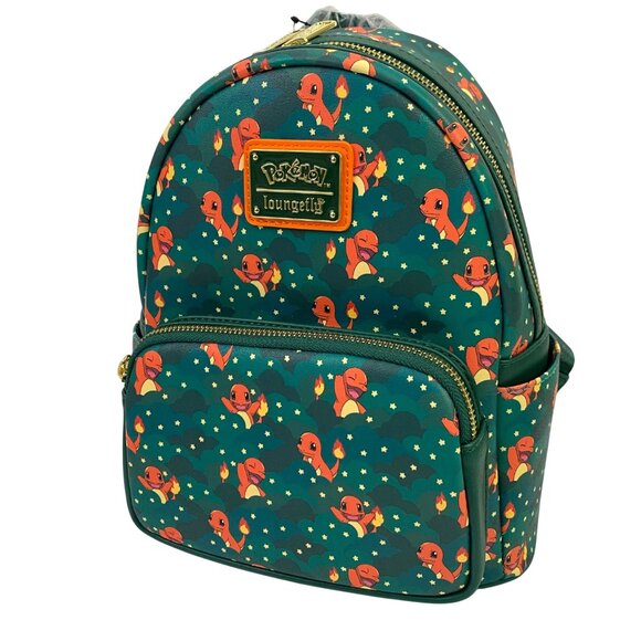 Loungefly Pokemon Charmander Mini Backpack BAM Exclusive Bag Clouds Stars - Picture 1 of 11